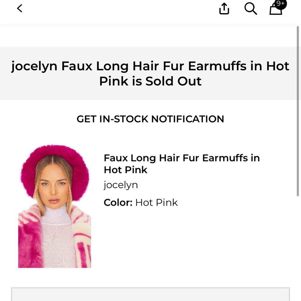 Hot Pink Faux Fur Earmuffs